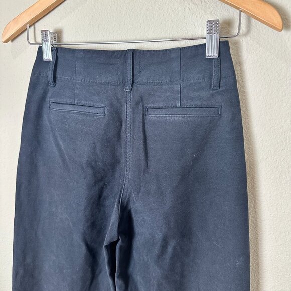 ARITZIA Wilfred Free Black Denim like Wide Leg Trousers Pants Size 00 - Picture 6 of 9